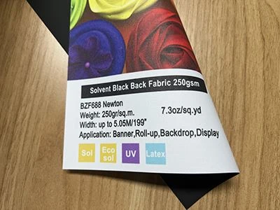 Eco-solvente Black Back Têxtil 250 g/m2