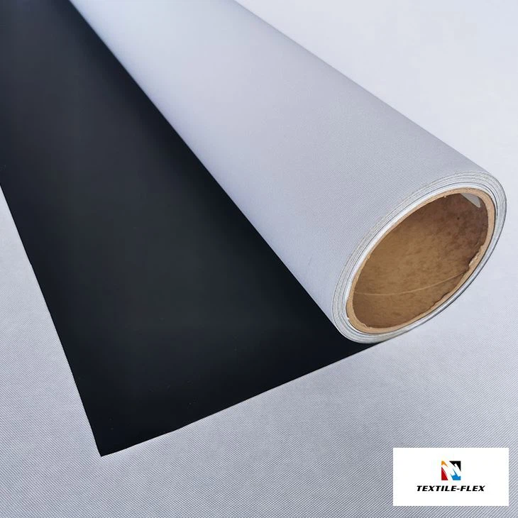 Black Back Display Blockout Textile 260gsm